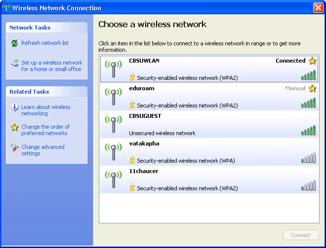 Choose a Wireless Network