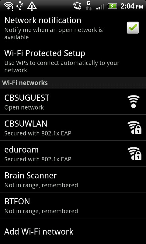 Wi-Fi Settings