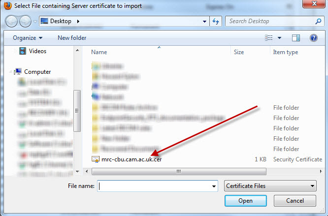 selectcertificate